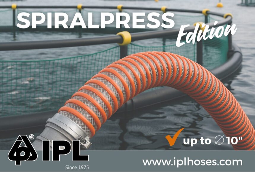 spiralpress wt hose in a fishfarm
